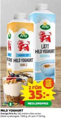 Coop MILD YOGHURT erbjuda