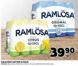Coop Ramlösa Kolsyrat Vatten 12-pack erbjuda