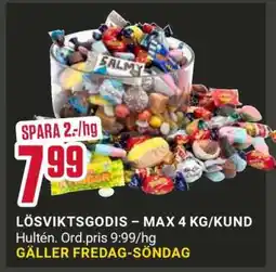 ÖoB Lösviktsgodis erbjuda