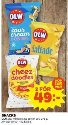 Coop OLW snacks erbjuda