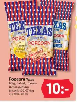 DollarStore Popcorn Texas erbjuda