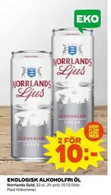 Coop EKOLIGISK ALKOHOLFRI ÖL erbjuda