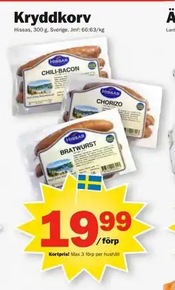 Pekås Kryddkorv erbjuda
