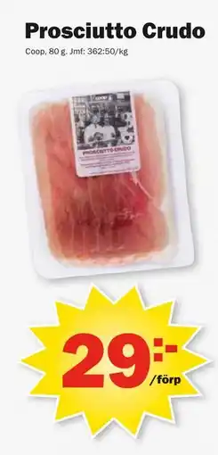 Pekås Prosciutto Crudo erbjuda