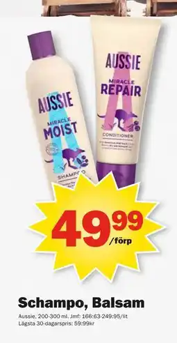 Pekås Schampo, Balsam erbjuda