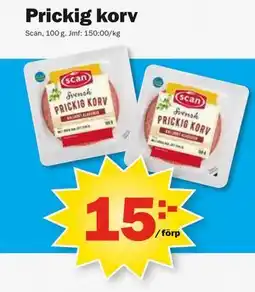Pekås Prickig korv erbjuda