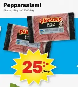Pekås Pepparsalami erbjuda