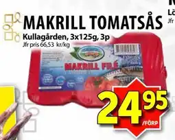 Matvärlden Tensta MAKRILL TOMATSÅS erbjuda