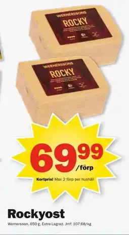 Pekås Rockyost erbjuda