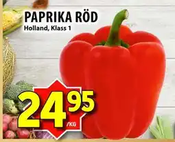 Matvärlden Tensta PAPRIKA RÖD erbjuda