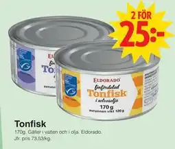 Matöppet Tonfisk erbjuda