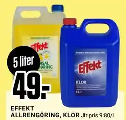 ÖoB EFFEKT ALLRENGÖRING, KLOR erbjuda
