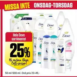 ÖoB Hela Dove sortimentet erbjuda