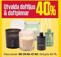 ÖoB Utvalda doftljus & doftpinnar erbjuda