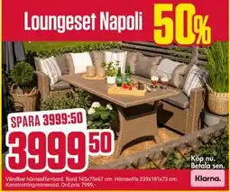ÖoB Loungeset Napoli erbjuda