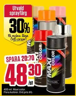 ÖoB Utvald sprayfärg erbjuda