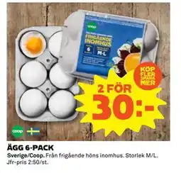 Coop Daglivs ÄGG 6-PACK erbjuda