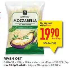 Willys Hemma RIVEN OST erbjuda