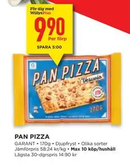 Willys Hemma PAN PIZZA erbjuda