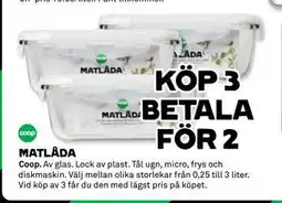 Coop Daglivs MATLÅDA erbjuda