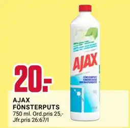 ÖoB AJAX FÖNSTERPUTS erbjuda