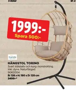 Jem&Fix HÄNGSTOL TORINO erbjuda