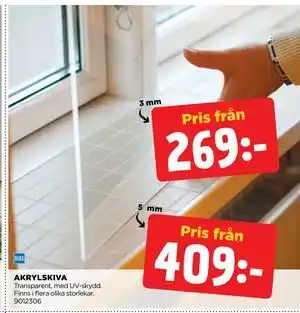 Jem&Fix AKRYLSKIVA erbjuda
