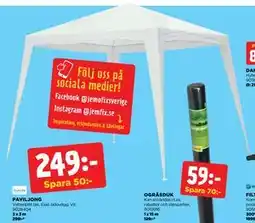 Jem&Fix PAVILJONG OGRÄSDUK erbjuda