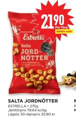 Willys Hemma SALTA JORDNÖTTER erbjuda