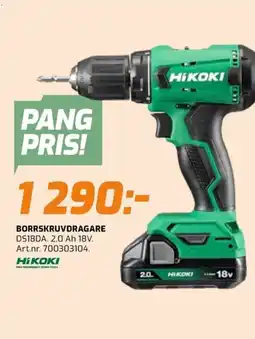 Bolist Borrskruvdragare ds18da. 2,0 ah 18v. erbjuda