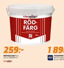 Bolist Rödfärg kokt 10 l. erbjuda