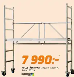 Bolist Rullställning standard. modul a. art.nr. 282-a. erbjuda