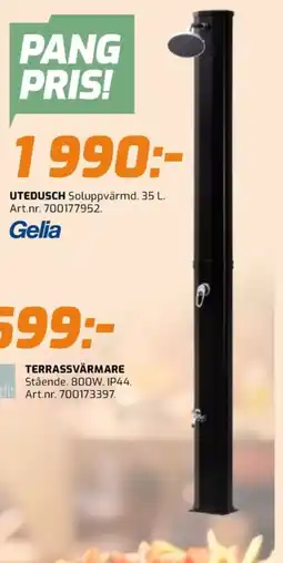 Bolist Utedusch soluppvärmd. erbjuda