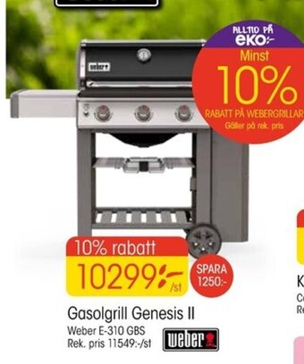 EKO Gasolgrill Genesis II erbjuda