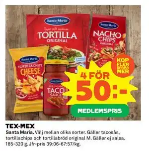 Stora Coop TEX-MEX erbjuda