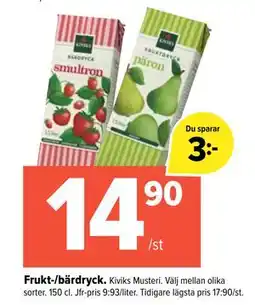 Coop Extra Frukt-/bärdryck Kiviks Musteri erbjuda