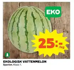 Stora Coop EKOLOGISK VATTENMELON erbjuda