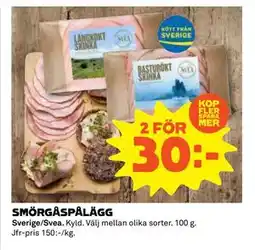 Stora Coop SMÖRGÅSPÅLÄGG erbjuda