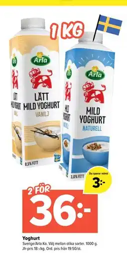 Coop Extra Yoghurt erbjuda
