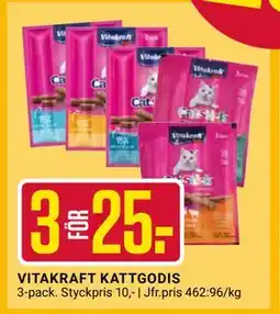 ÖoB VITAKRAFT KATTGODIS, SEK 25 erbjuda