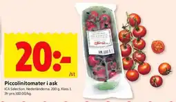 ICA Kvantum ICA Piccolinitomater i ask erbjuda