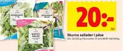 ICA Kvantum ICA Skurna sallader i påse erbjuda