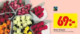 ICA Kvantum Rosor 10-pack erbjuda