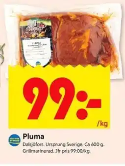 ICA Kvantum Pluma erbjuda