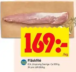 ICA Kvantum Fläskfilé erbjuda