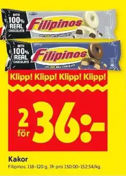 ICA Kvantum FILIPINOS Kakor erbjuda