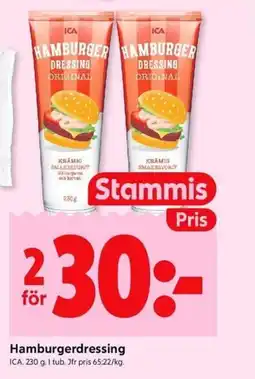 ICA Kvantum ICA Hamburgerdressing erbjuda