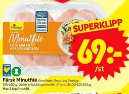 ICA Supermarket Färsk minutfilé erbjuda