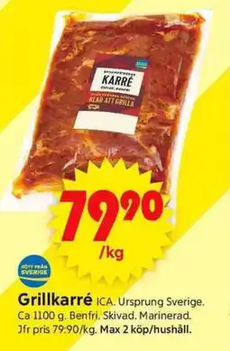 ICA Supermarket ICA Grillkarré erbjuda