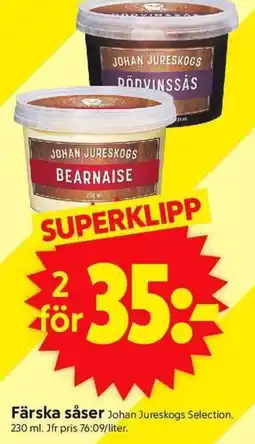 ICA Supermarket JOHAN JURESKOGS Färska såser erbjuda